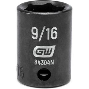 GEARWRENCH 3/8" Drive Standard Impact SAE Socket 9/16", 6 Point - 84304N
