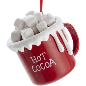 Hot Cocoa Cup With Marshmallows Ornament for Christmas