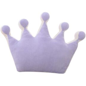 Nunubee Short Plush Crown Shaped Princess Throw Pillows For Fluffy Plush Stuffed Decoration 16.5 Inch / 42 cm - Pink Pentagonal CrownGift Kids Room Decoration 16.5 Inch / 42 cm - Pink Pentagonal Crown