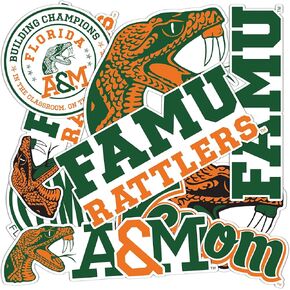 Desert Cactus Florida A&M University FAMU Rattlers Stickers Vinyl Decals Laptop Water Bottle Car 13.5x11 Sheet T2 (Type 2-2)