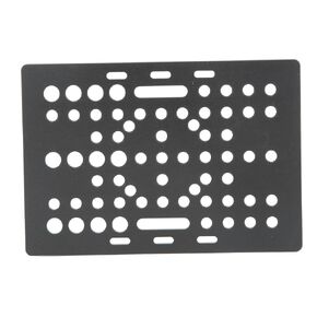 Gantry Plate, Aluminum High Strength Gantry Board Black Anodized 3D Printer Linear Universal for Milling Machine Gear Shaping Machine Drilling Machine (Board with 4 Plastic