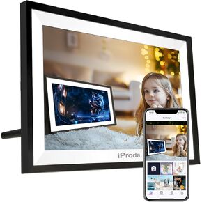 Digital Picture Frame, 32GB 15.6 inch Large WiFi Digital Photo Frame for Mom Electronic Digital Picture Frames Load from Phone FHD 1080P Video Picture Frame Portaretrato Digital