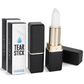 [2 Pack] Professional Tear Stick For Actors - Cry On Cue With Real Tears & Wet Eyes - Natural Menthol Formula Designed for Auditions, Theater, Film & TV - Enhance Emotions - Easy To Apply & Remove