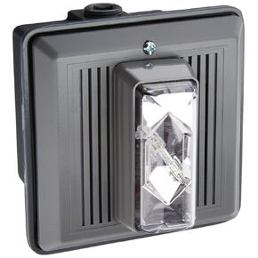 Edwards-Signaling Horn Strobe, Clear, 5-1/2 in. H, 24VAC/DC, 868STRC-AQ