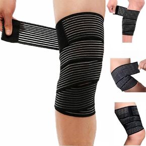 Adjustable Elastic Knee Wrap Compression Bandage Brace Support for Women and Man， Legs ain Relief, Stabilising Ligaments, Joint Pain, Squat, Basketball, Running, Tennis, Volleyball，Football