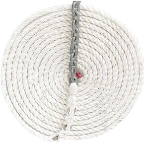 Windlass Anchor Rode 5/8" 3 Strand Nylon Sliced 15' of 5/16" G4 HT Galvanized Chain