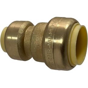 10 Pcs XFITTING Push Fit 3/4 Inch x 1/2 Inch Push Fit Coupling, Push Fit Reducing Coupling, 27-3-8=10XX