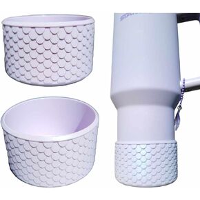 Shimmer Pastel Purple Silicone Cup Boot for 20-40oz Tumblers -Lavender Sea Scales Water Bottle Boot, Perfect Fit for Brumate, Hydrojug, and more - Colorful Tumbler Accessories!