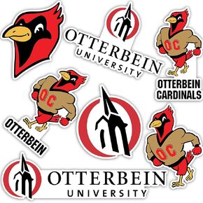 Desert Cactus Otterbein University Stickers Cardinals Vinyl Decals Laptop Water Bottle Car Scrapbook 13.39x10.94 Sheet T2 (Type 2)