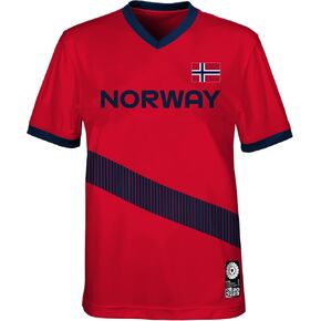 Outerstuff Mens FIFA World Cup Fan Top, Norway, Multicolor, X-Large