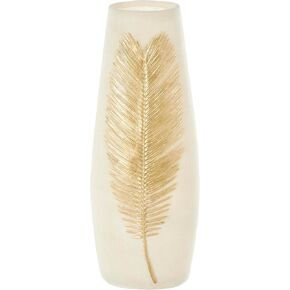 Deco 79 Bohemian Polystone Vase, 9" x 8" x 25", White