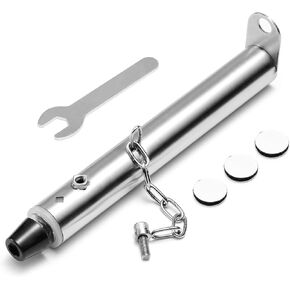 TURBRO Adjustable Window Security Lock Bar, Sliding Door Jammer, Extendable from 7.5" to 13.5" for Sliding Windows with AC Unit Installed, Stainless Steel