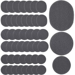 48pcs Moleskin Adhesive Pads, Round Padding Prevention Tape Foot Cushion Protection Moleskin Strips Mole Skin Patch Protector for Feet Shoes Toes Heel Grip (3 Sizes, Gray)