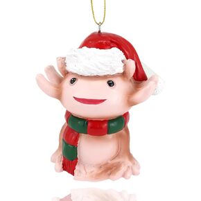 Axolotl Christmas Tree Ornament, Cute and Festive Holiday Accessory, 3.5 Inches