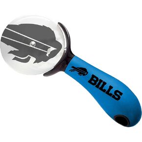 NFL Pizza Cutter - Stainless Steel Pizza Slicer with Rubber Ergonomic Handle - Kitchen Pizza Cutter Wheel - Easy to Clean - Ideal Gift for The Loyal Sports Fan