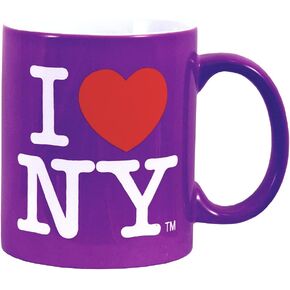 I Love NY Torkia - Official Licensed I LoveHeart NY Coffee Mug - 11oz (Purple)