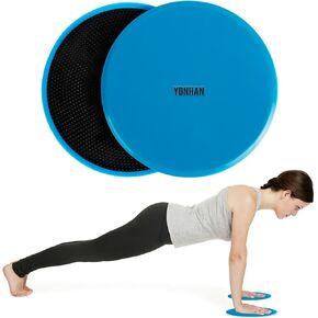 YONHAN Core Sliders for Working Out, Exercise Sliders for Carpet & Hardwood Floors 1 Pair, Gliding Discs for Abdominal Exercises Fitness Equipment for Man and Woman in Kuwait