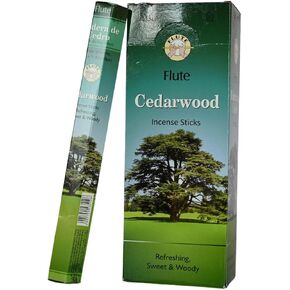 Flute Mint Incense Sticks from India - 120 Insence-Sticks (6 Pack x 20 PCS) - for Pure Air, Yoga, Meditation, Relaxation Fragrance Incense,Home Refreshing