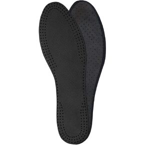 Leather Insoles, Boots or Shoes Insole Replacement for Man and Woman, with Activated Carbon, Inner Soles for Ladies Ideal for High Heels and Sandals, Shoe Inserts, Accessories (Men / 11 US / 44 EUR)