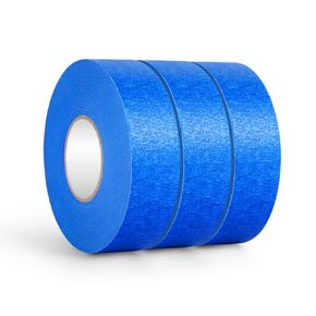 NETEHA 6 Rolls Painters Tape Masking Tape 1 Inch x 55 Yard, No Residue Adhesive Tape for Wall Painting, Decoration Labeling and DIY Crafts (Blue)