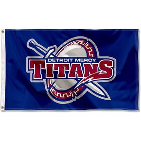 Detroit Mercy Titans Wordmark Large Grommet Banner Flag