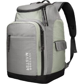 OutdoorMaster 50L Ski Boot Bag-Ski and Snowboard Boots Travel Backpack with Helmet Compartment | Waterproof Exterior & Bottom