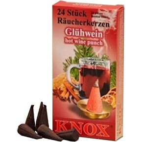 Knox Wine Punch Gluhwein Scent Incense Cones Made Germany for Christmas Smokers