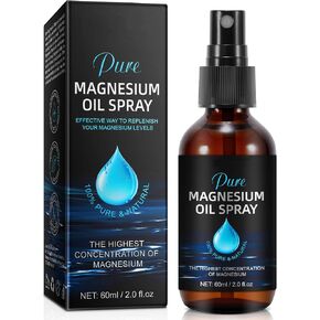 Magnesium Oil Spray, Magnesium Oil for Feet, 100% Pure Organic Natural Magnesium Oil Spray, Easy to Absorb Use, Magnesium Oil Spray for Feet