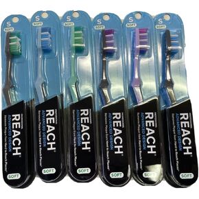 REACH Advanced Design Toothbrushes Soft Full Head Value Pack 2 ea (Pack of 3)