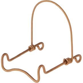 Bard's Adjustable Gold-toned Wire Easel Stand, 2.25" H x 2" W x 2.5" D
