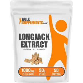 BulkSupplements.com Longjack Extract Powder - Tongkat Ali Extract, Longjack Tongkat Ali Powder - Tongkat Ali for Men & Women, Gluten Free - 1000mg per Serving, 100g (3.5 oz) (Pack of 1)