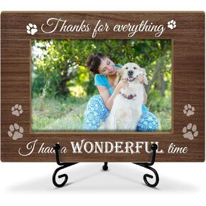 Dog Memory Frames 4 x 6 Picture Frame Wooden Frame Photo Frame Tabletop Display Home Decor for Living Room Office, Dog Memory Gifts For Pet Owner - Thanks For Everything I Had A Wonderful Time -20