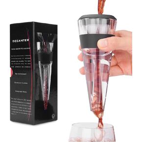 Wine Aerator, Hotder Red Wine Decanter, Wine Aerator Pourer Spout with Stand Gift Set for Wine Lovers, Home and Party