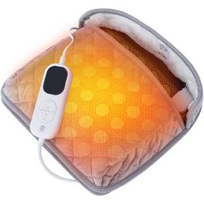 Infrared Foot Warmer,Natural Jade & Tourmaline Stones Heating Pad for Pain,Smart Controller,Memory Function,Foot Heating Pad Electric with Fast Heating for Men and Women