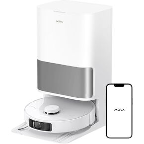 MOVA P10 Pro Ultra Robot Vacuum and Mop with 13,000Pa Suction,Auto Mop Washing & Drying,Self-Empty & Refill,10mm Mop Lifting for Carpet,360°Obstacle Avoidance,Voice & App Control