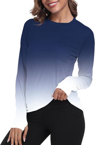 Rash Guard for Women UPF 50+ Long Sleeve Swim Shirts Sun Protection Clothing Moisture Wicking SPF Shirts HH24025 in Saudi Arabia
