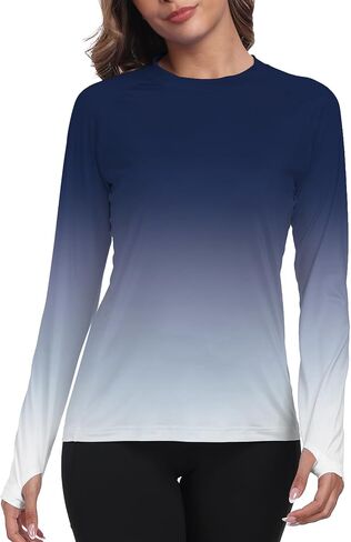 Rash Guard for Women UPF 50+ Long Sleeve Swim Shirts Sun Protection Clothing Moisture Wicking SPF Shirts HH24025 in Saudi Arabia