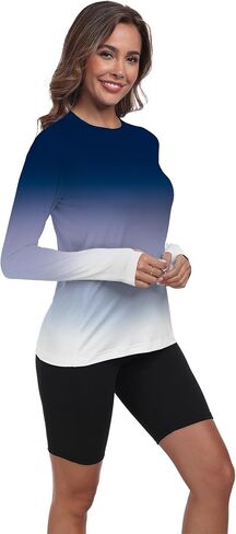 Rash Guard for Women UPF 50+ Long Sleeve Swim Shirts Sun Protection Clothing Moisture Wicking SPF Shirts HH24025 in Saudi Arabia