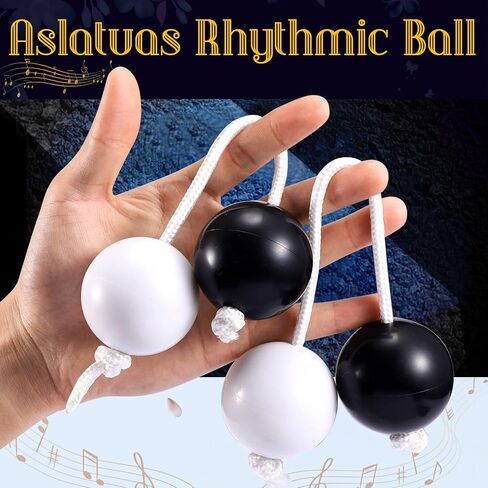 Facmogu 2PCS Aslatuas Rhythmic Ball, African Rhythms Aslatua Shakers, Single Hand Percussion Rhythm Shakers Instruments, Kashaka Music Egg Instrument for Lovers Beginners Weddings Parties - Yellow in Saudi Arabia