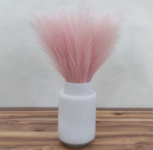 Efolki 7 PCS artificial faux pampas grass farmhouse boho decor 17" small-tall pompous grass,bedroom living room decor,kitchen home office decor, vase filler fake grass flowers plants,fall spring decor in Saudi Arabia