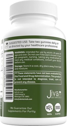 Jiva Botanicals - Irish Sea Moss Gummies with Bladderwrack & Burdock Root 3000mg - Seamoss Gummies Assist The Immune System - Organic Sea Moss Gummies for Adults - 60 Count in Kuwait