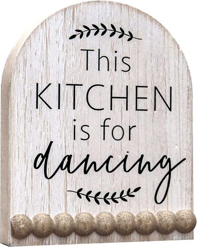 Coffee Corner Wooden Coffee Decor with Wooden Beads, Funny Coffee Wooden Sign for Coffee Bar, Kitchen, Dining Room, Home Decor in Kuwait