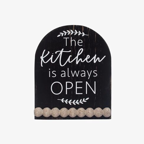 Coffee Corner Wooden Coffee Decor with Wooden Beads, Funny Coffee Wooden Sign for Coffee Bar, Kitchen, Dining Room, Home Decor in Kuwait