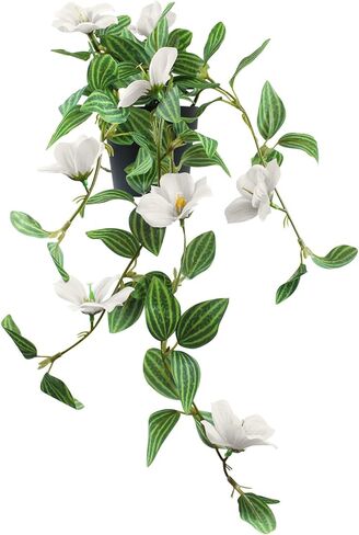 معلقة زهور الكرمة الاصطناعية أوراق اللبلاب وهمية فو بوتينغ النباتات الخضراء وهمية واقعية الزهور ورقة محكم المنزل داخلي في الهواء الطلق جدار حديقة ديكور in Kuwait