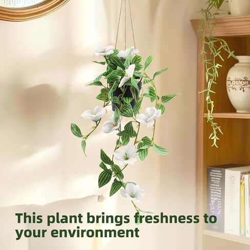 معلقة زهور الكرمة الاصطناعية أوراق اللبلاب وهمية فو بوتينغ النباتات الخضراء وهمية واقعية الزهور ورقة محكم المنزل داخلي في الهواء الطلق جدار حديقة ديكور in Kuwait