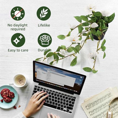 معلقة زهور الكرمة الاصطناعية أوراق اللبلاب وهمية فو بوتينغ النباتات الخضراء وهمية واقعية الزهور ورقة محكم المنزل داخلي في الهواء الطلق جدار حديقة ديكور in Kuwait