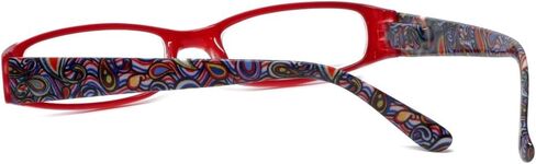 Calabria 735 Classic Vintage Reading Glasses Women Paisley Designer Single Power Readers Spring Hinged Matching Cloth Case in Kuwait