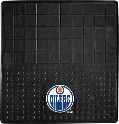 FANMATS 12396 NHL Edmonton Oilers Back Row Utility Car Mats - 2 Piece Set, 14in. x 17in., All Weather Protection, Universal Fit, Deep Resevoir Design, Molded Team Logo in Saudi Arabia