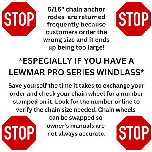 Windlass Anchor Rode 5/8" 3 Strand Nylon Sliced 15' of 5/16" G4 HT Galvanized Chain in Saudi Arabia