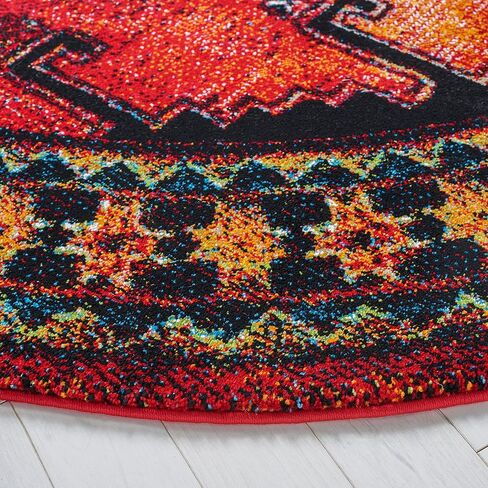 SAFAVIEH Vintage Hamadan Collection Runner Rug - 2'3" x 8', Red & Black, Traditional Oriental Design, Non-Shedding & Easy Care, Ideal for High Traffic Areas in Living Room, Bedroom (VTH251Q) in Saudi Arabia